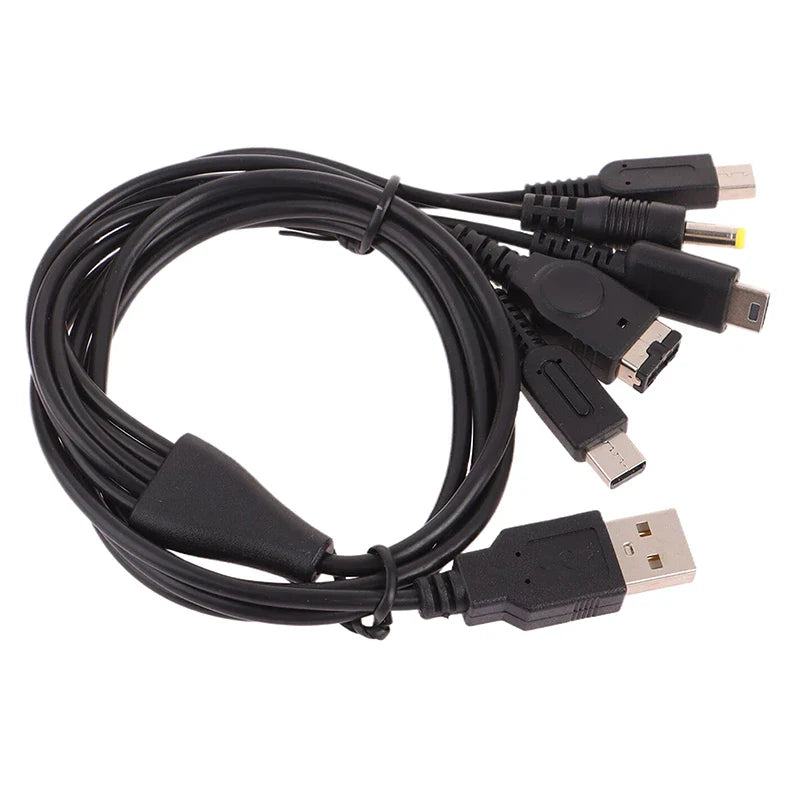 5-in-1 USB Game Charger Cable for 3DS, PSP, Wii U | Fast Charging Cord