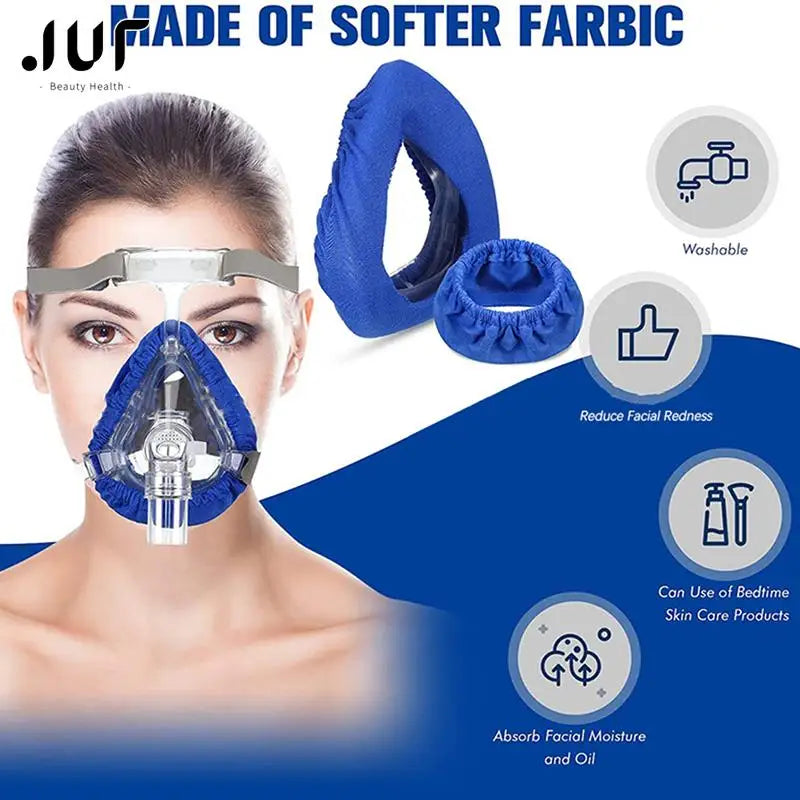 CPAP Mask Liners for Full Face Masks | Moisture Wicking, Pressure Reducing, Washable Cotton Cover