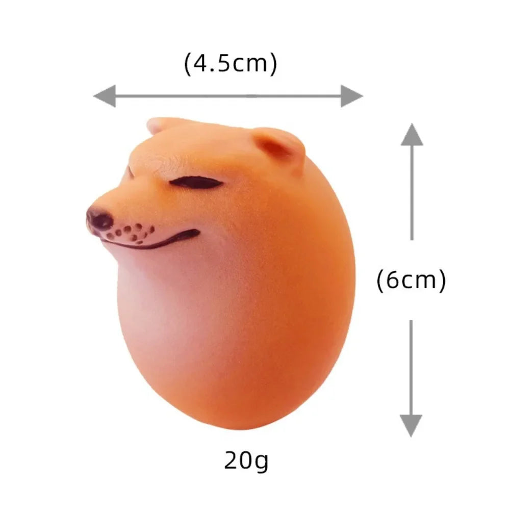 Shiba Inu Egg Squishy Toy | Stress Relief Slow Rebound Desk Decor