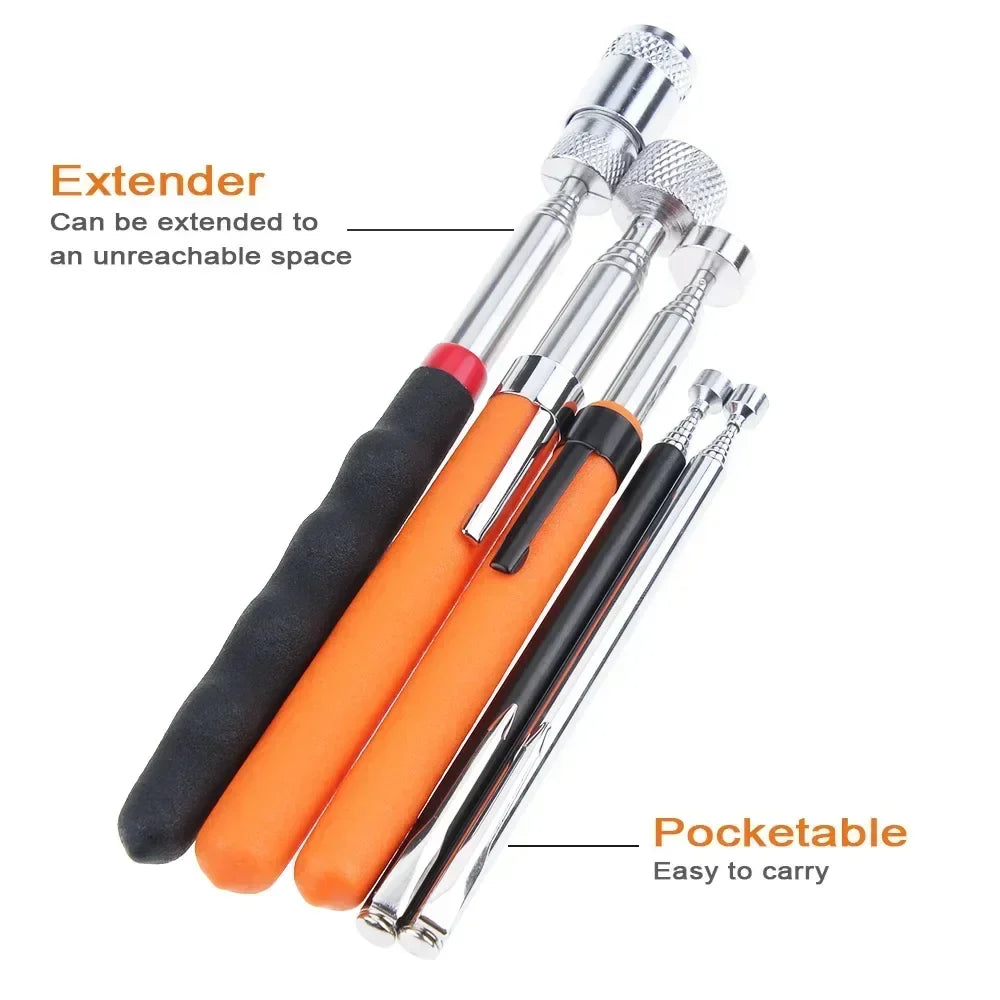Telescopic Magnetic Pickup Tool | Mini Portable Retractable Magnet Pen for Screws and Bolts