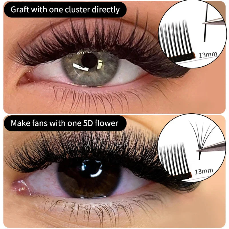 Winky Beauty 5D Flora Lashes 0.07mm Easy Fan Eyelash Extensions | Premade Volume 12 Rows
