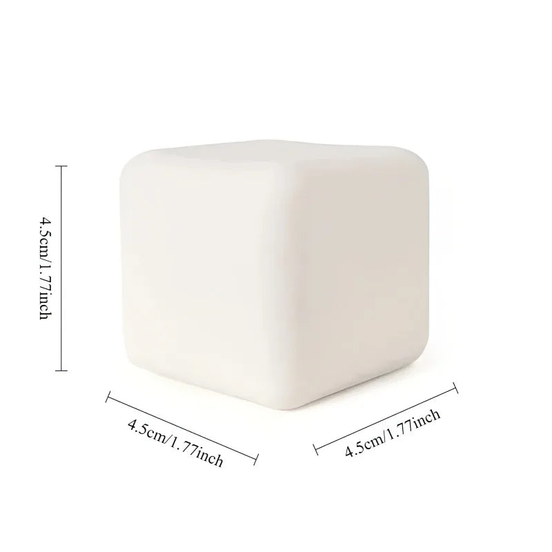 Squishy Milk White Tofu Toy | Cute Square Sensory Stress Relief Fidget