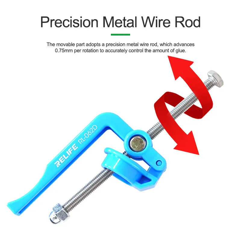 RELIFE 5CC~10CC Manual Rosin Flux Barrel Extruder | Labor-Saving Glue Gun for Syringe