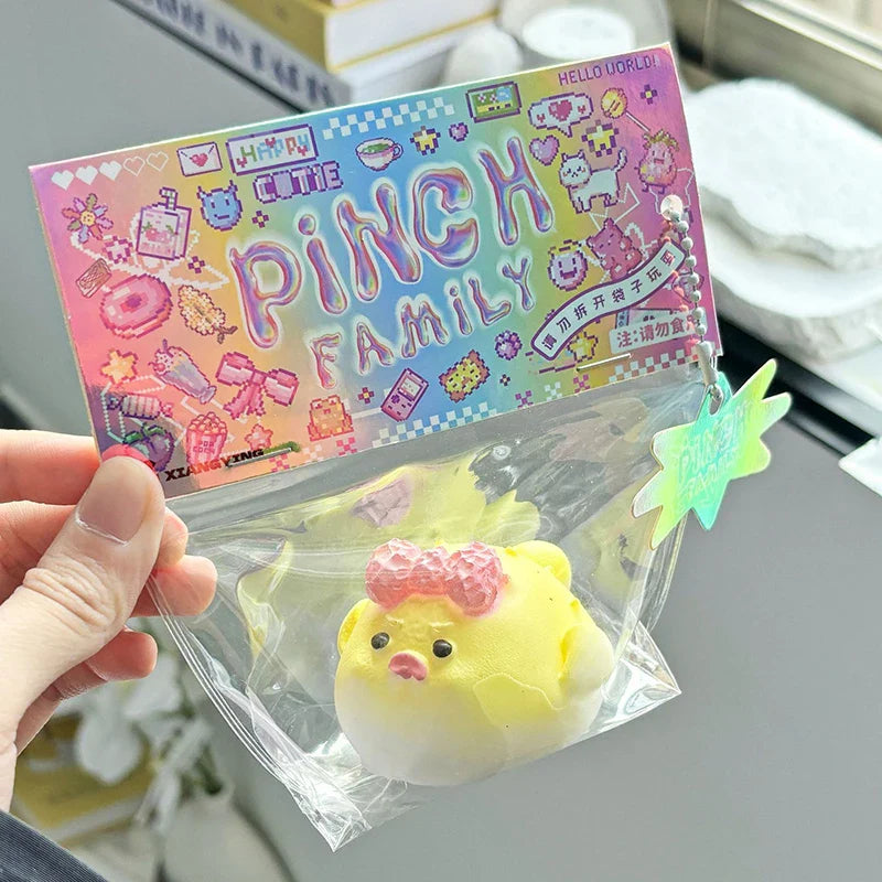 Cute Angry Puffer Fish Stress Toy | Squishy Sensory Plush Gift