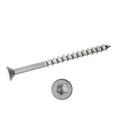 3/16 x 1 3/4 Simpson Flat Head Titen Turbo™ Concrete and Masonry Screw Anchor Zinc Plated w/ Ceramic Coat Silver (T25 6-Lobe) - Box (1000)