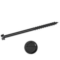 1/4 x 3 3/4 Simpson Hex Head Titen Turbo™ Concrete and Masonry Screw Anchor Zinc Plated w/ Ceramic Coat Black (5/16 in. Hex) - Box (100)