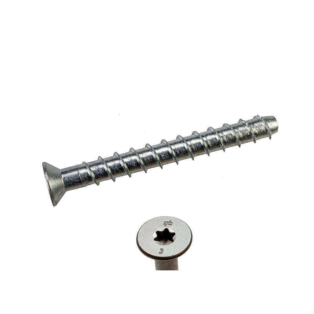 3/8 x 2 1/2 Simpson Titen HD® Countersunk Head Style Heavy-Duty Screw Anchor Zinc Plated Carbon Steel - Box (50)