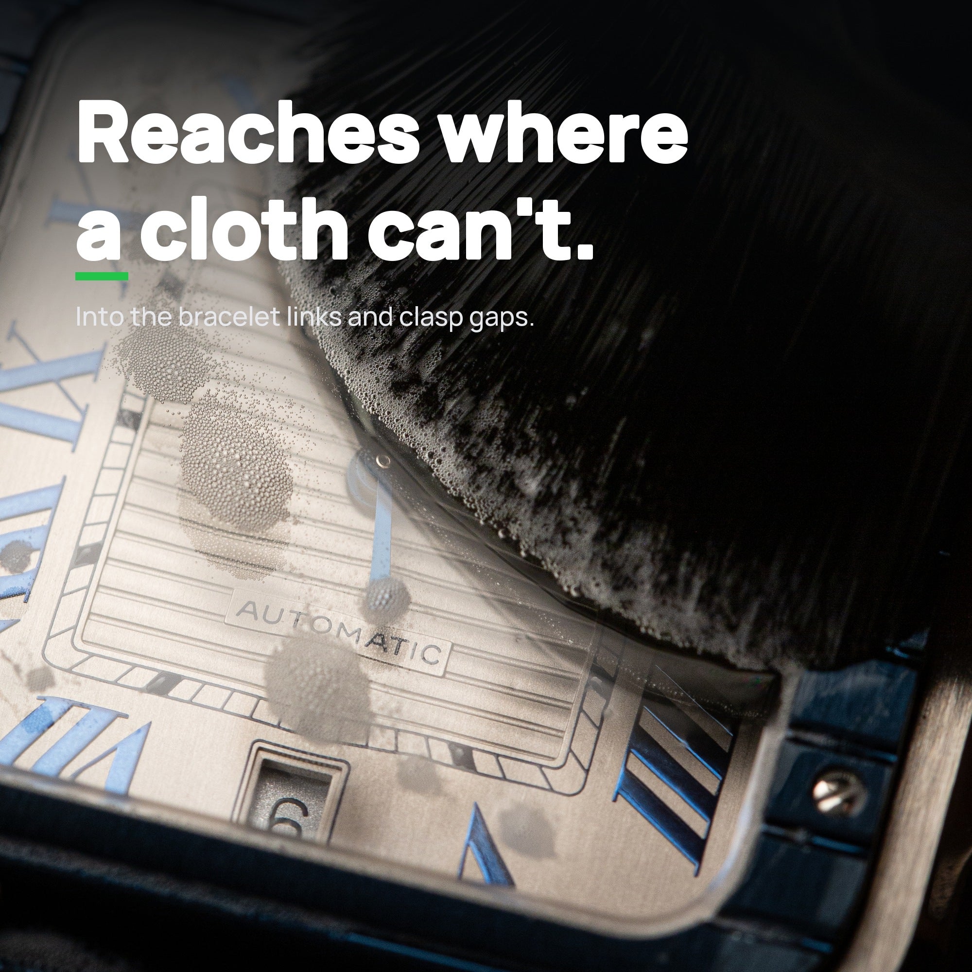 SparkBrush™ by Sparklean® — Soft-bristle cleaner for luxury watches & fine jewelry