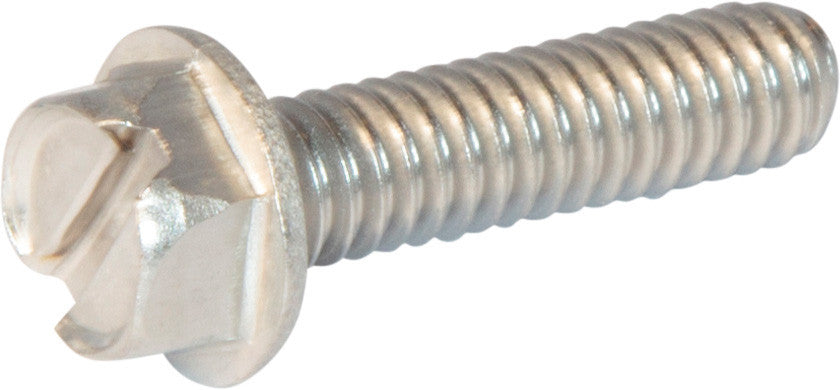 10-24 x 1 Slotted Hex Washer Head Machine Screw 18-8 Stainless Steel