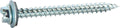 8 x 1/2 Slotted Hex Washer Self Piercing Screw Zinc Plated w/ Neo
