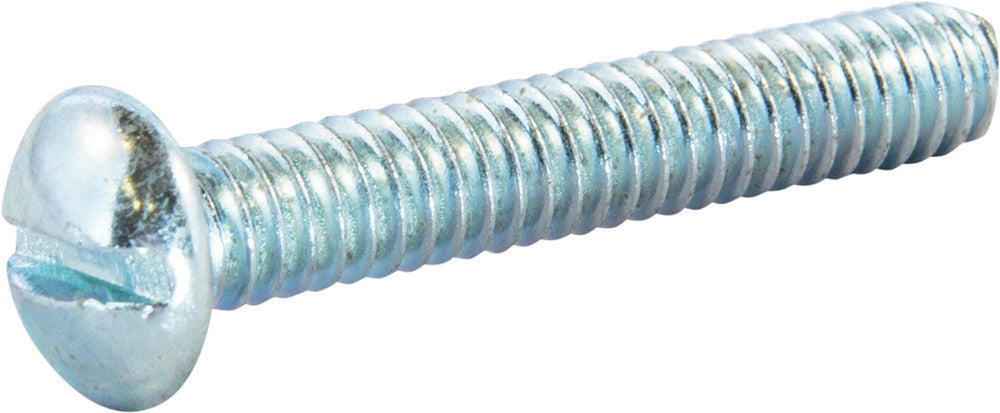 3/8-16 x 5 Slotted Round Machine Screw Zinc Plated