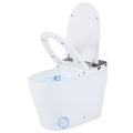 Smart Toilet with Built-in Bidet ADA Height with Auto Flush and Heated Seat and Remote-White