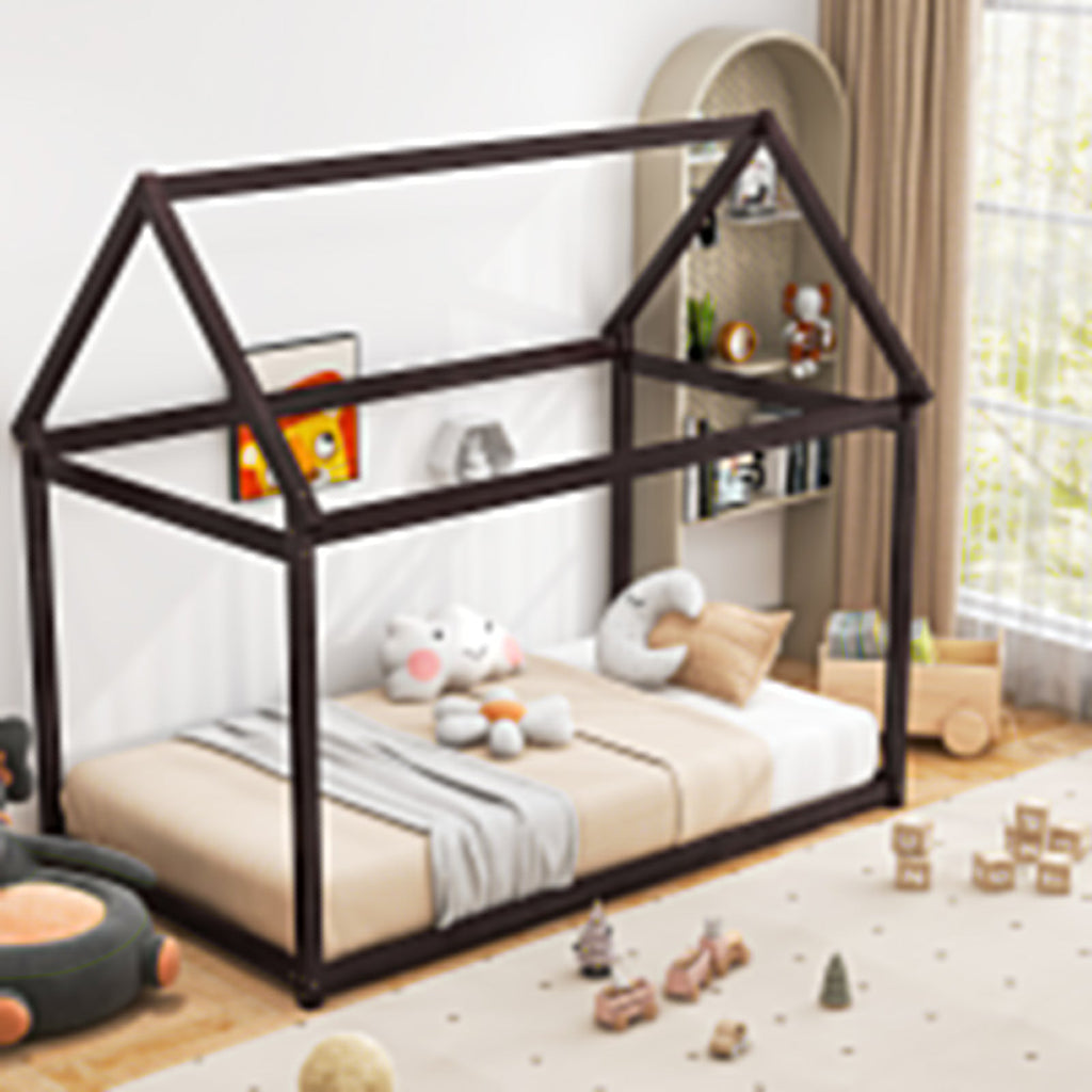 Stable Kids Platform Floor Bed with Roof an