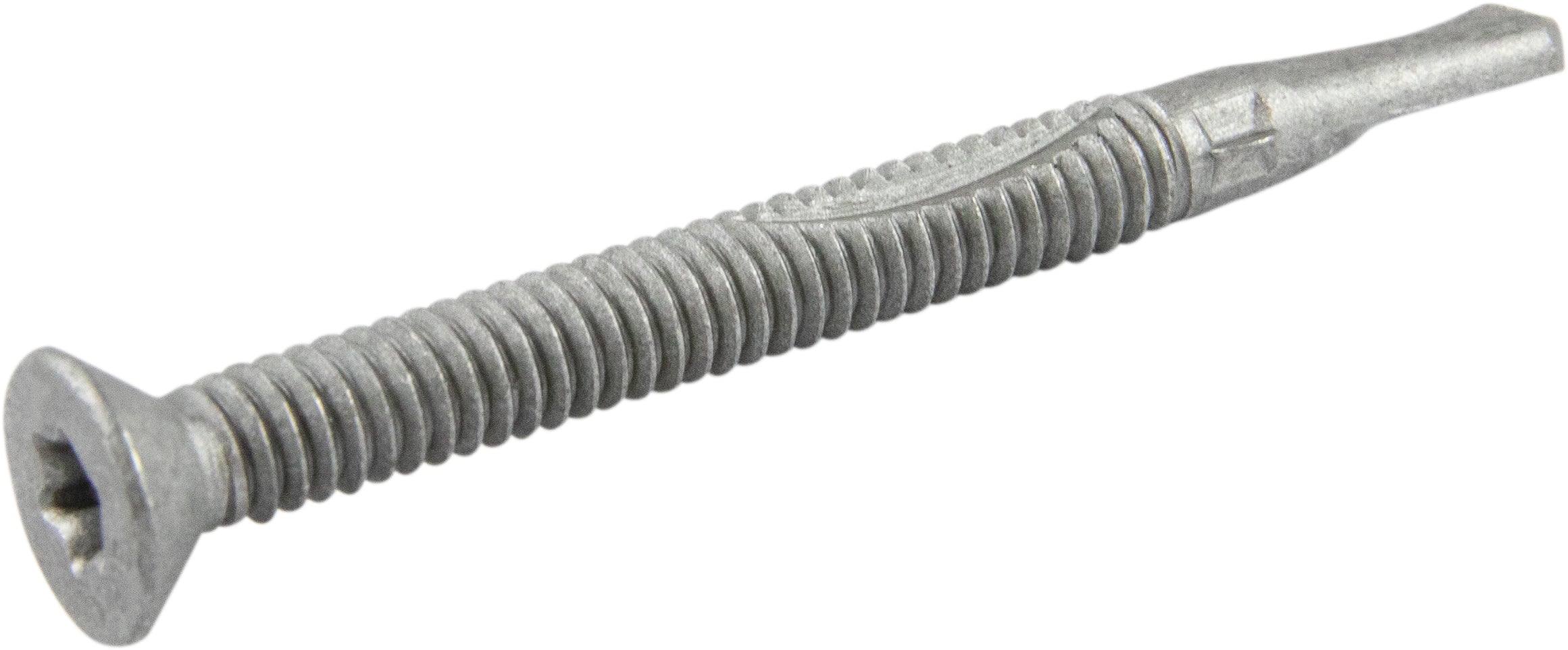 1/4-20 x 2 3/4 Star Flat Head Reamer Self Drilling Screws w/ Wings 410 Stainless Steel Strong Shield Coated - Carton (800)