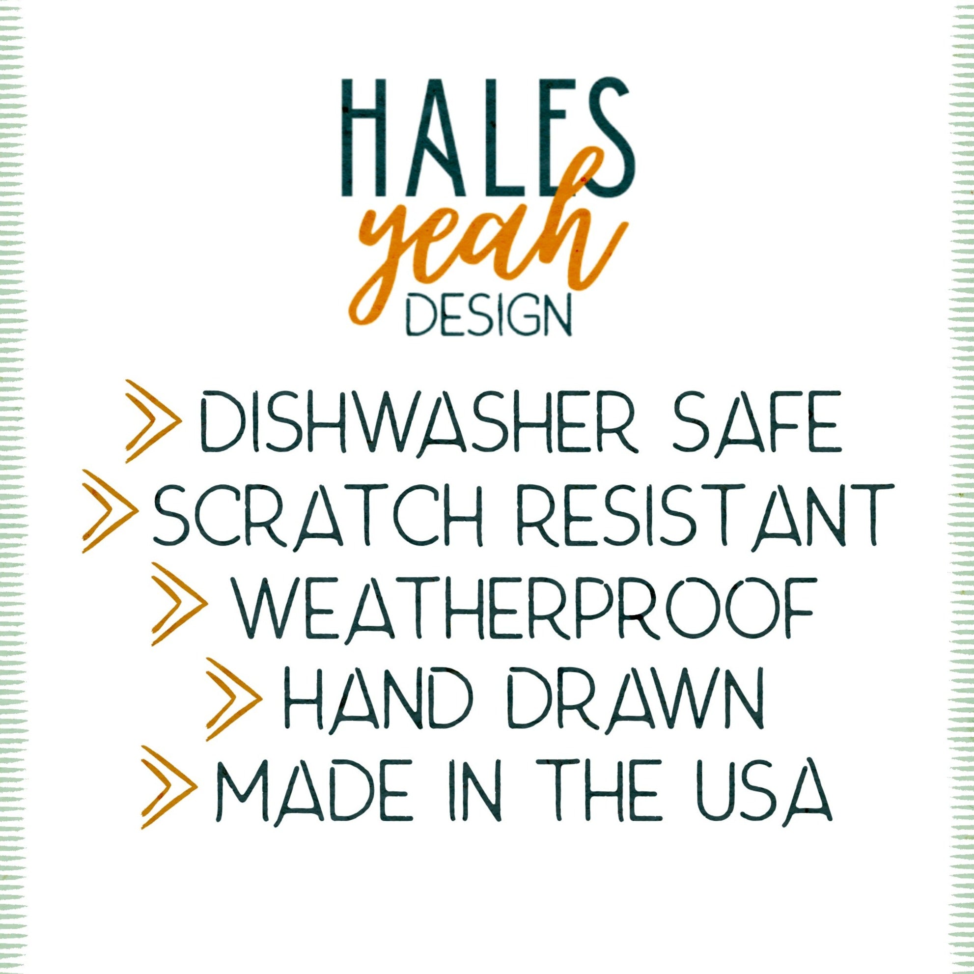 Hales Yeah Design Come In to the Out Sticker ~3" at Longest Edge