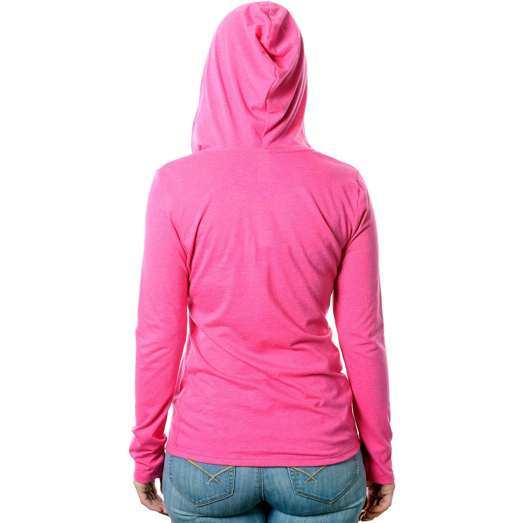 Crazy Piercings Lady Tapered Long Sleeve Hoodie