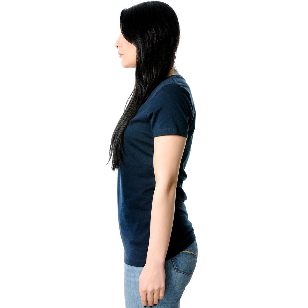Eat. Sleep. Get Pierced. Repeat. Black Tapered V-Neck Tee Shirt