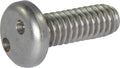 10-24 x 1 1/2 Tamper Resistant Drilled Spanner Pan Head Machine Screw 18-8 Stainless Steel