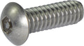 1/4-20 x 3/4 Tamper Resistant Hex Button Head Socket Machine Screw 18-8 Stainless Steel (5/32)