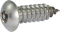 12 x 1 1/2 Tamper Resistant Hex Button Head Socket Sheet Metal Screw 18-8 Stainless Steel (5/32)