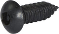 14 x 2 Tamper Resistant Hex Button Head Socket Sheet Metal Screw Steel Black (5/32)