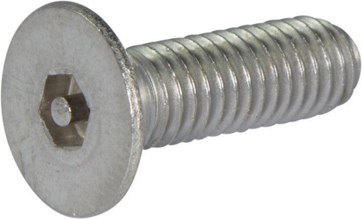M6-1.00 x 25 Tamper Resistant Hex Flat Head Machine Screw 18-8 Stainless Steel - Metric (5/32)
