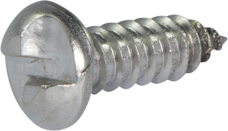 14 x 3/4 Tamper Resistant One Way Round Head Sheet Metal Screw 18-8 Stainless Steel
