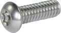 3/8-16 x 5/8 Tamper Resistant Torx Button Head Socket Machine Screw 18-8 Stainless Steel (T-45)