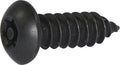 14 x 1/2 Tamper Resistant Torx Drive Button Head Sheet Metal Screw Steel Black (T-27)