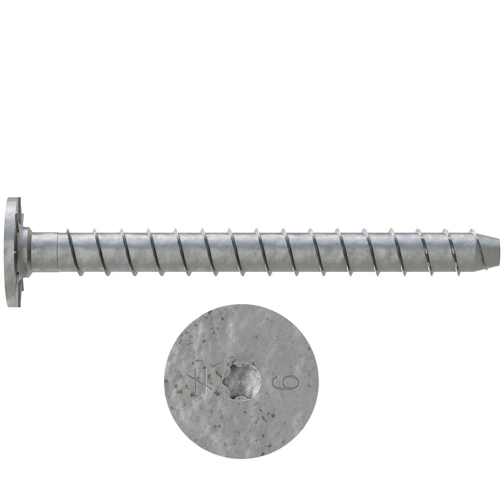 5/8 x 10 Simpson Titen HD® Washer-Head Style Heavy-Duty Screw Anchor Mechanically Galvanized - Box (10)