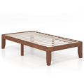 Twin Size 14 Inch Wooden Slats Bed Mattress Frame