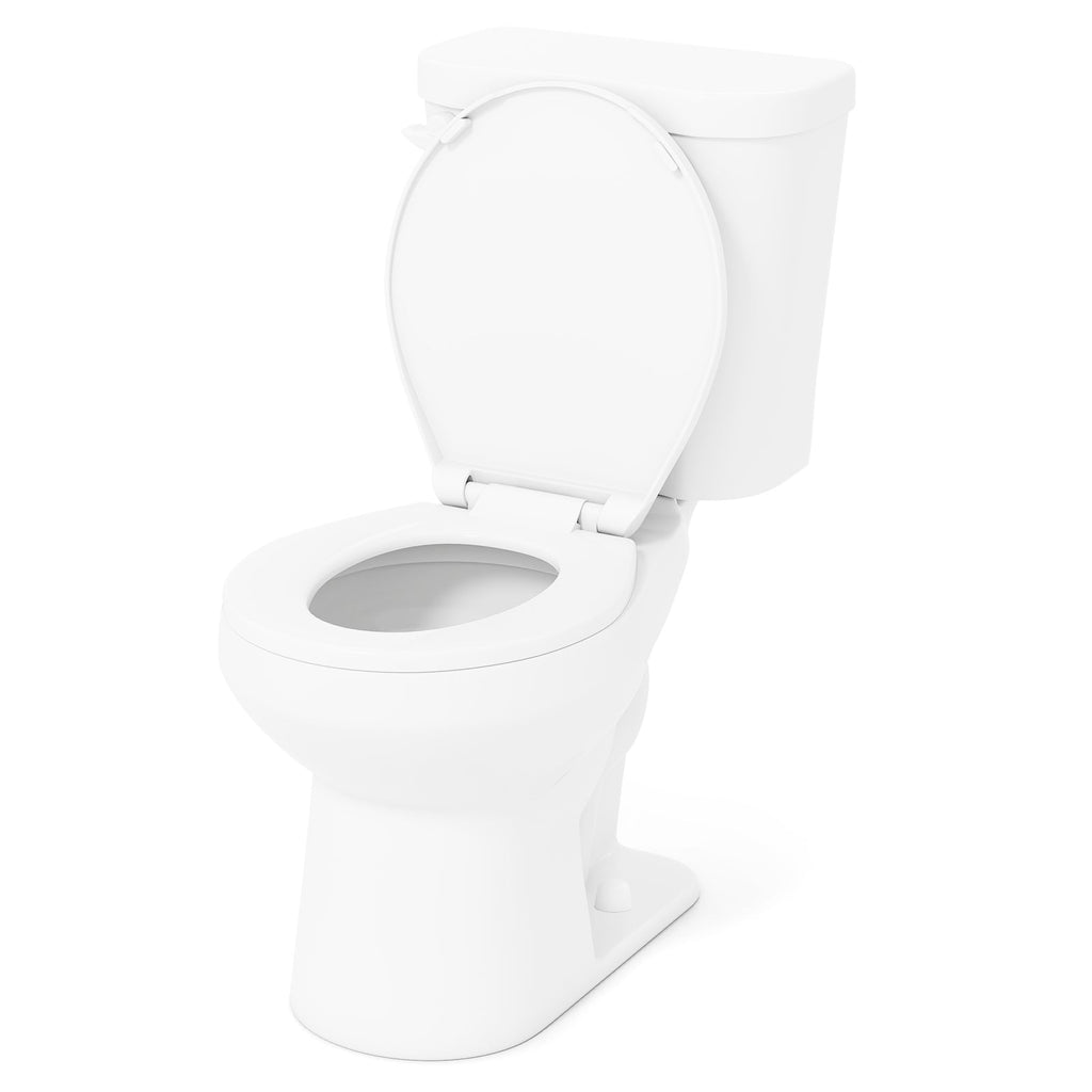 Two-Piece Round Toilet with 17.5 inch ADA Comfort Chair Height Seat