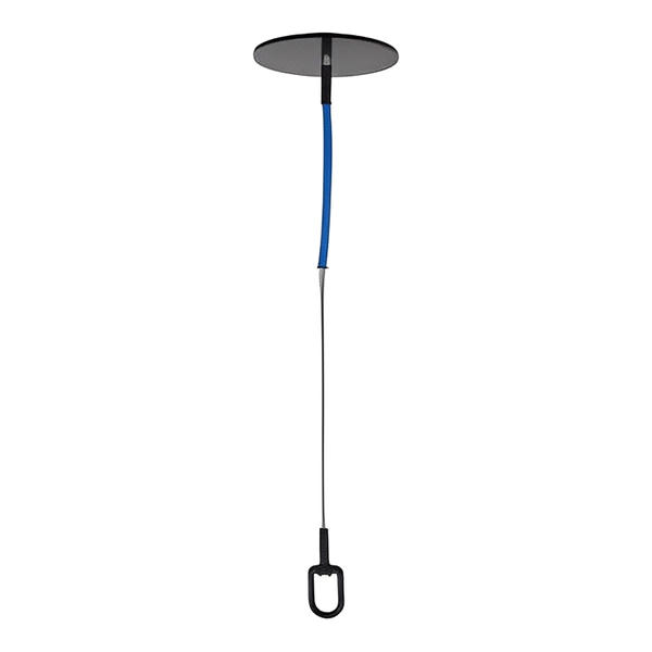 5K Drop Thru Anchor with Swivel D-Ring - 4in Round Plate - Cable - All Lengths