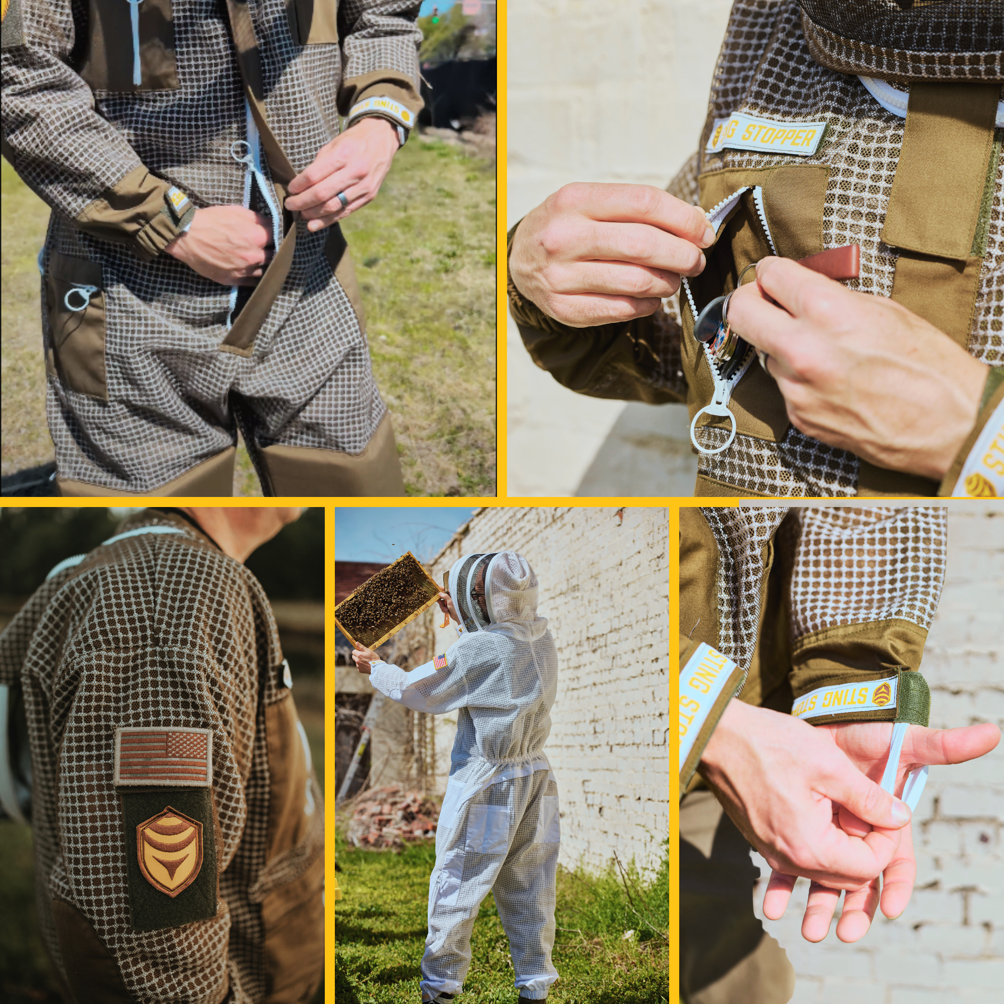 Sting Stopper Professional Ventilated Beekeeping Suit - Beekeeper White