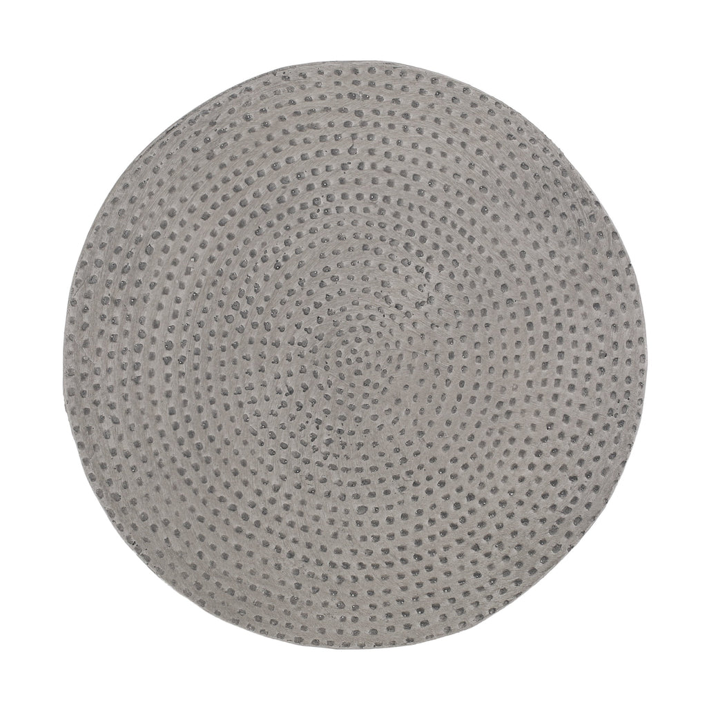 Modern Outdoor Lightweight Concrete Side Table with Natural Finish