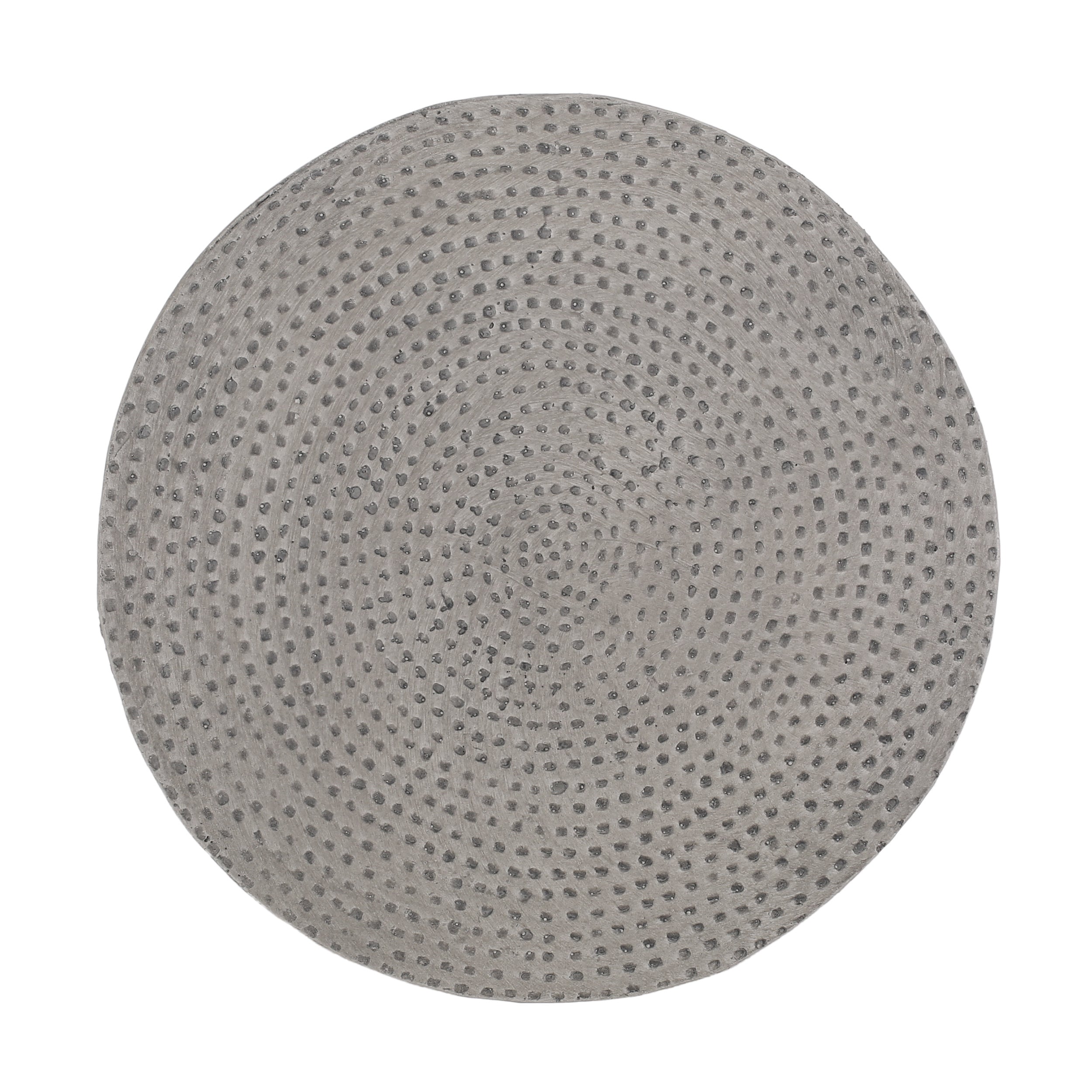 Modern Outdoor Lightweight Concrete Side Table with Natural Finish