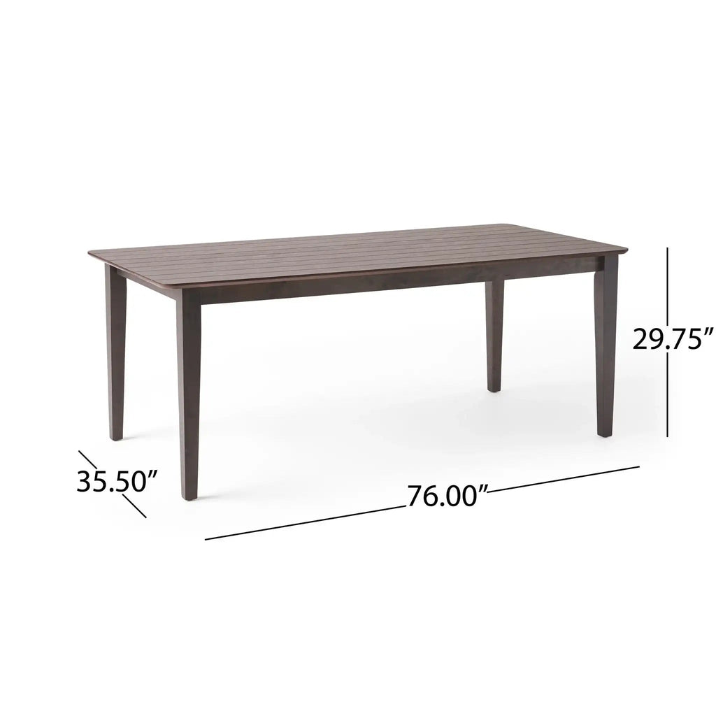 Farmhouse Charm Dining Table With Square Leg