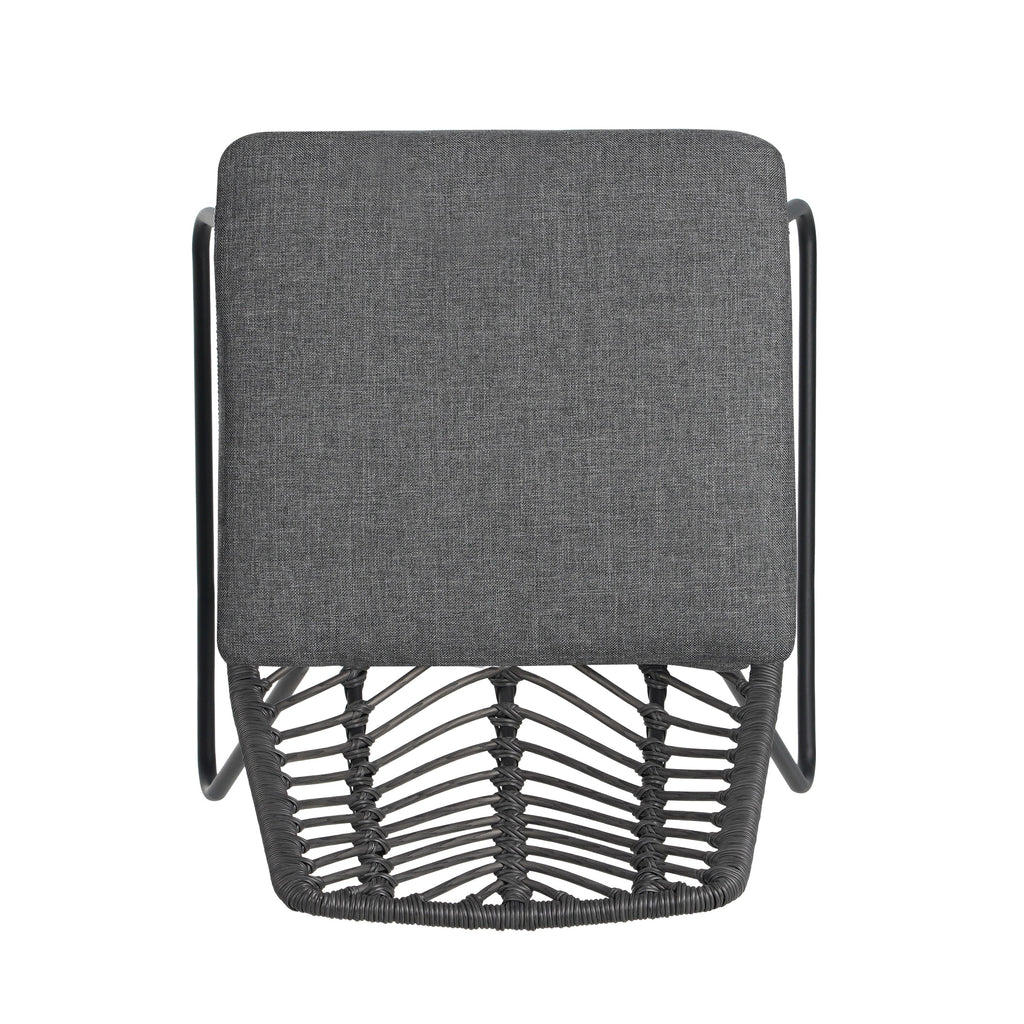 DEJA Chair 2PCS with 2 Cushions, Gray