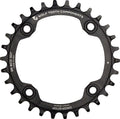Wolf Tooth 96 Symmetrical BCD Chainring - 30t 96 BCD 4-Bolt Drop-Stop A For Shimano Cranks BLK
