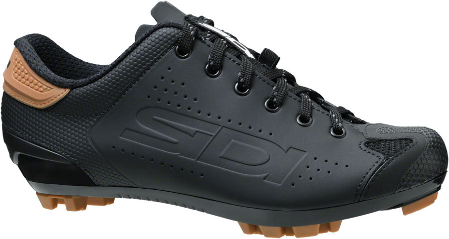 SIDI Dust Shoelace Mountain Clipless Shoes - Men's Black 45.5
