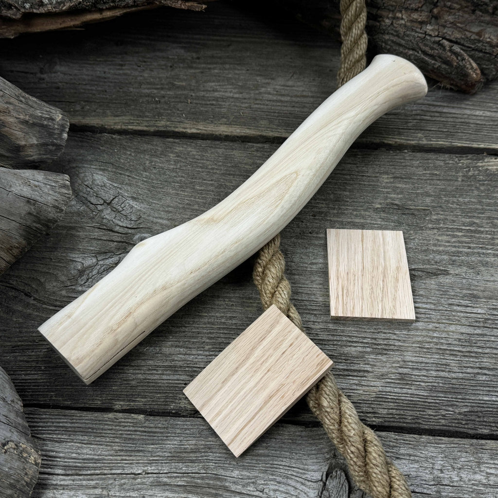 Ash Wood Axe Handle with Red Oak Wedges, 31 cm (12.2 inches)