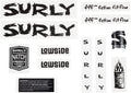 Surly Lowside Frame Decal Set - Black
