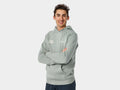 Trek Right Stacked Hoodie Small Sage Grey Shirt
