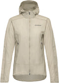 Gorewear Fernflow Hooded Windbreaker - Beige Women's Medium