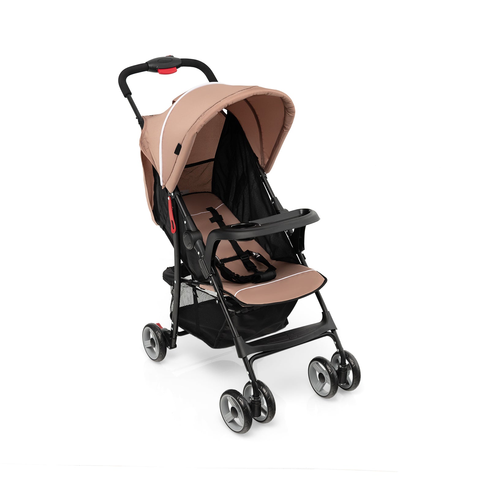 Toddler Travel Stroller for Airplane with Canopy and Adjustable Backrest