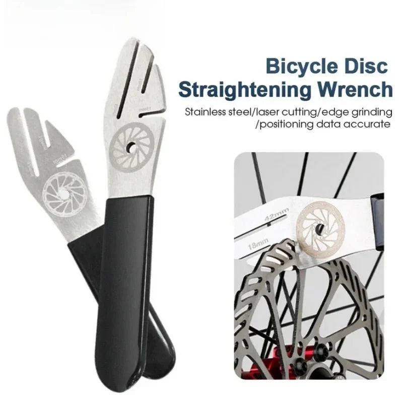 Disc Brake Rotor Truing Tool | Stainless Steel Alignment Wrench for MTB and Road Bikes