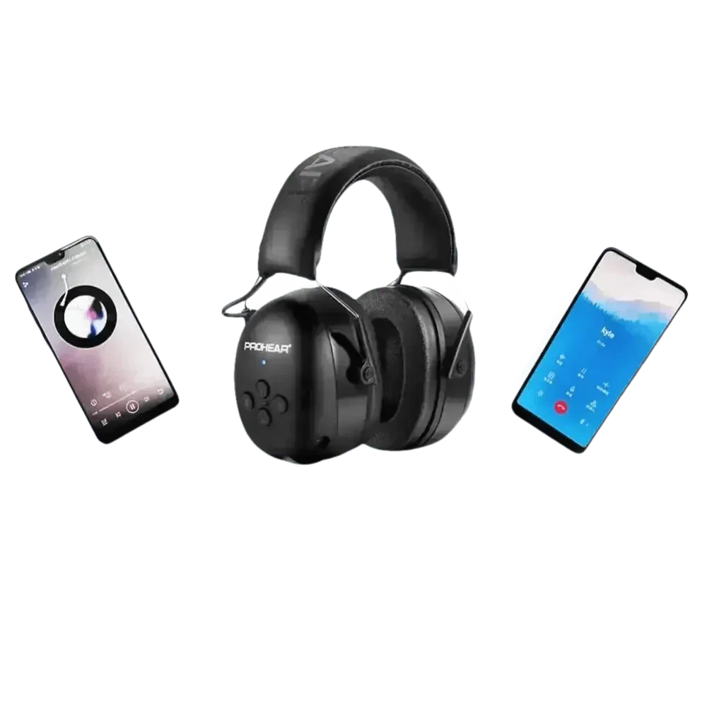 Black Noise Canceling Bluetooth Earmuffs for Ultimate Comfort with Bluetooth Samsung Wireless Earphones