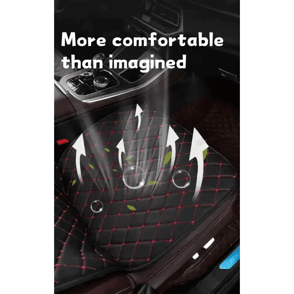 Black Quilted Leather Car Seat Covers