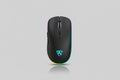 Black RGB Wireless Mouse - USB Rechargeable LED Wireless Gaming Mouse