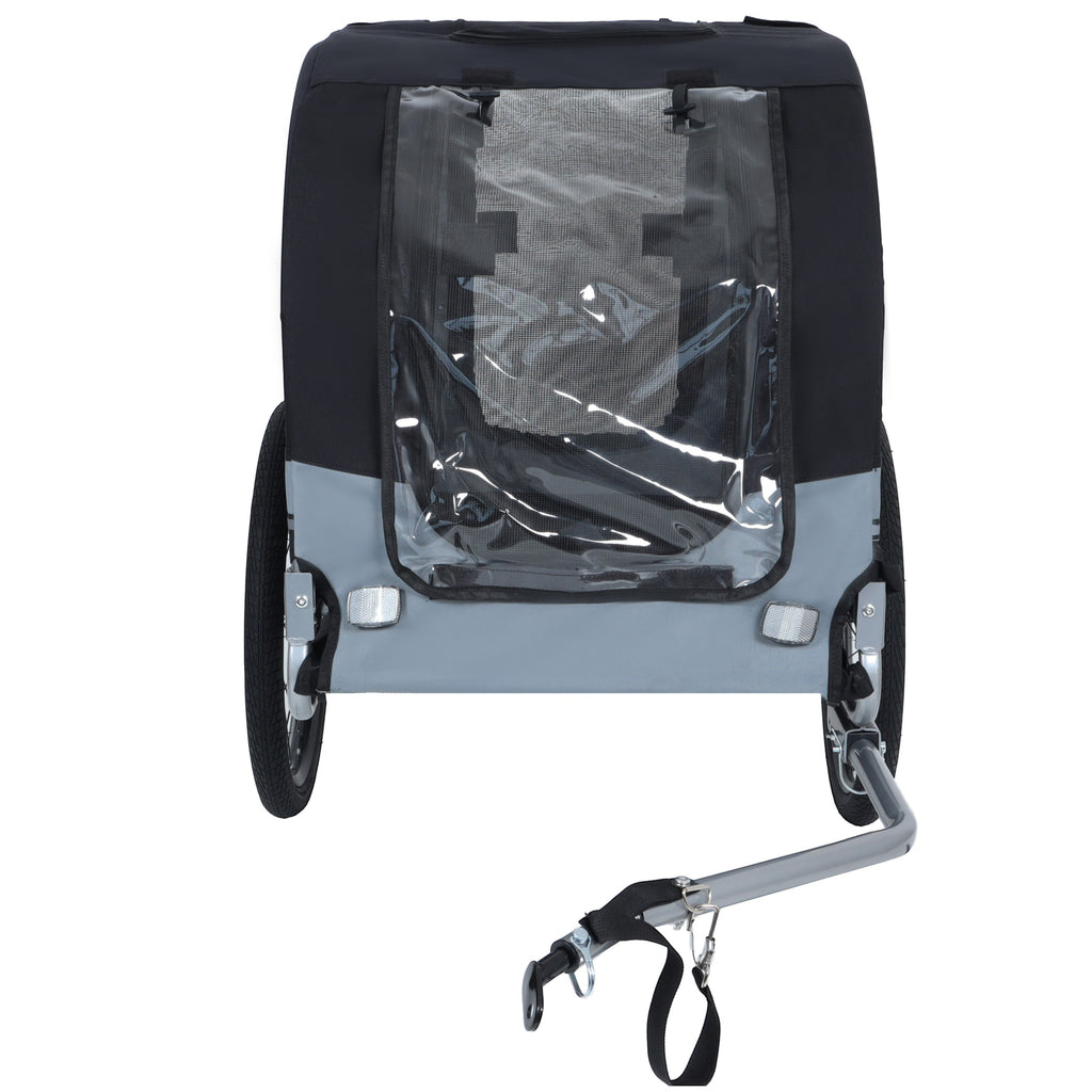 Large Folding Bike Trailer for Dogs – 66LB Capacity All-Terrain Pet Carrier